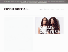 Tablet Screenshot of friseur-super10.de